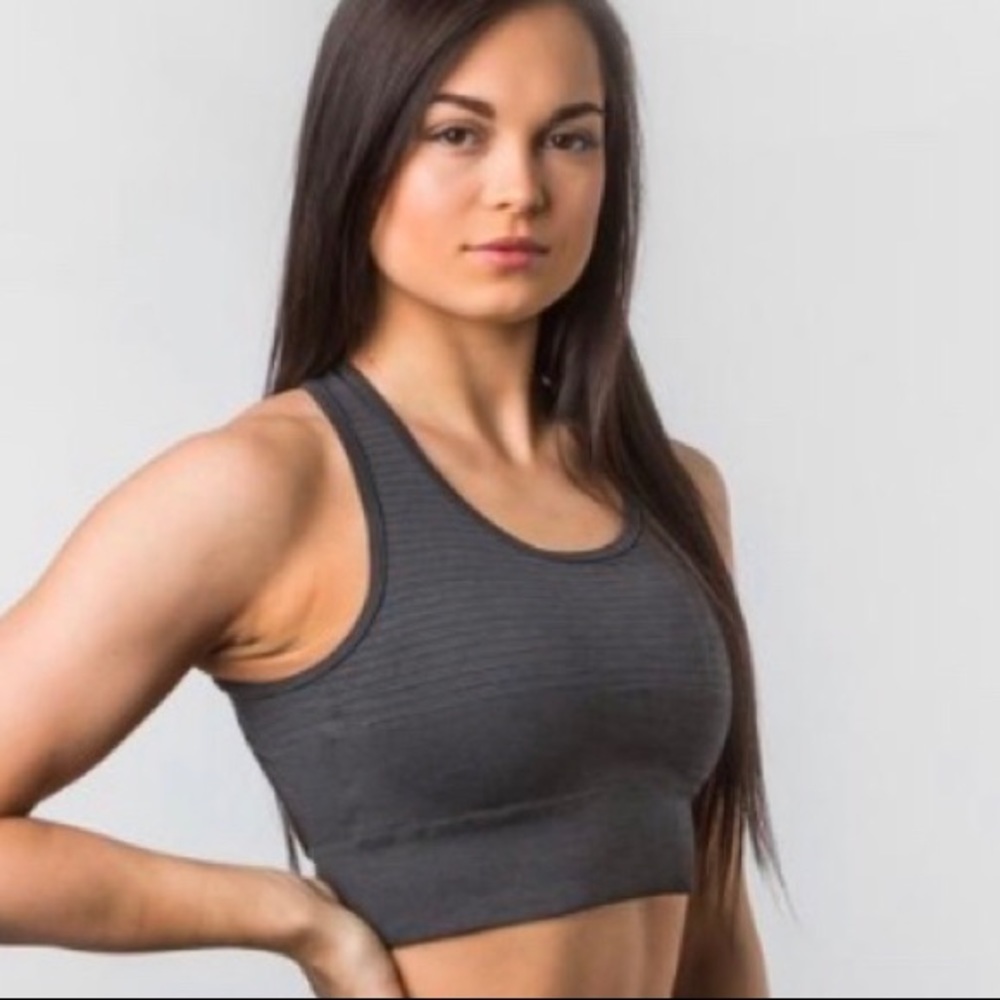 Charcoal Alphalete Vault Bra